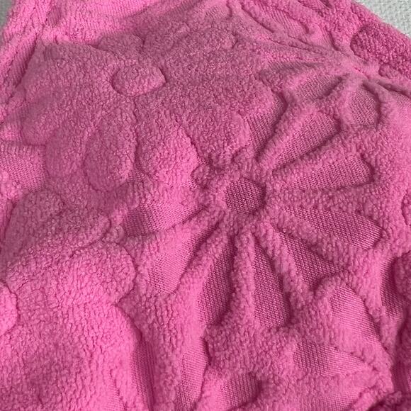 KB KINIS | Cheeky Bikini Set Textured Floral Print Pink Size S - Picture 2 of 12